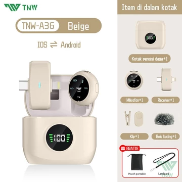 TNW A36 Wireless Lavalier Microphone Magnetic Mic Plug Play Lavalier Mikrofon Clip On Mic Mini