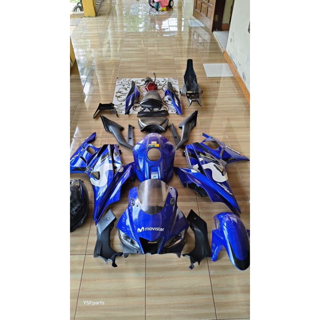 Jual body r25 new 2019-2022 original fullset tangki hedlamp dan ...