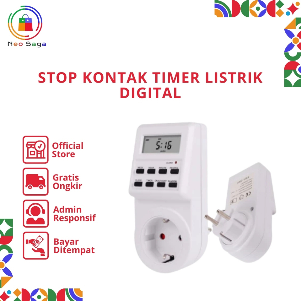 Jual Stop Kontak Timer Listrik Digital stopkontak otomatis NS | Shopee ...