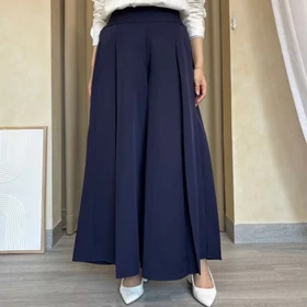 Amarestola Shima Kulot Celana Kulot Wanita Kantor Kasual Lebar Panjang Navy Black Off White