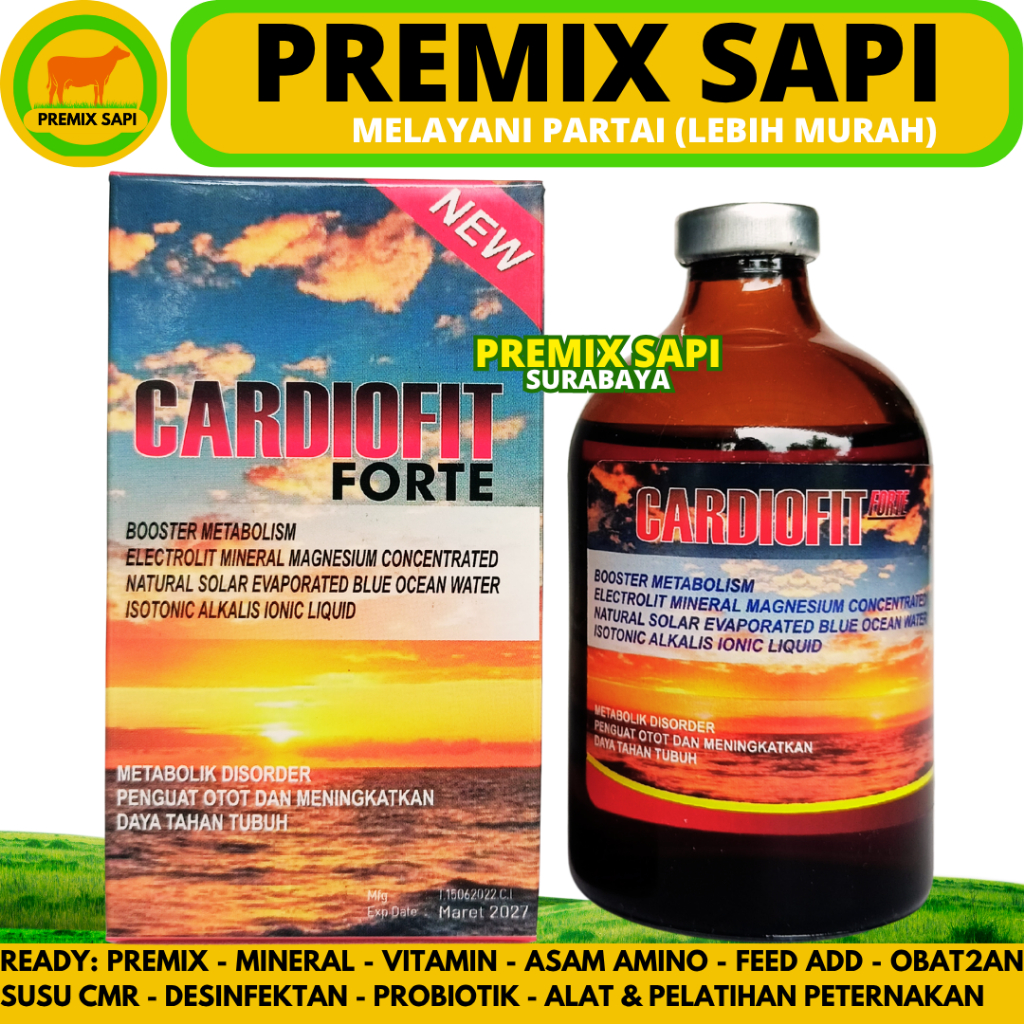 Jual CARDIOFIT FORTE 100ML - Obat Sapi Kambing Ambruk Penguat Otot ...