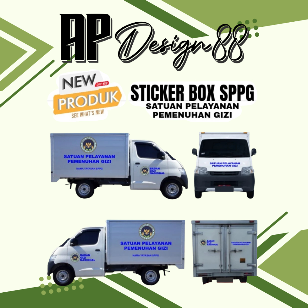 Jual Stiker Mobil Box SPPG 5 Tahan Lama Mudah Dipasang murah universal ...