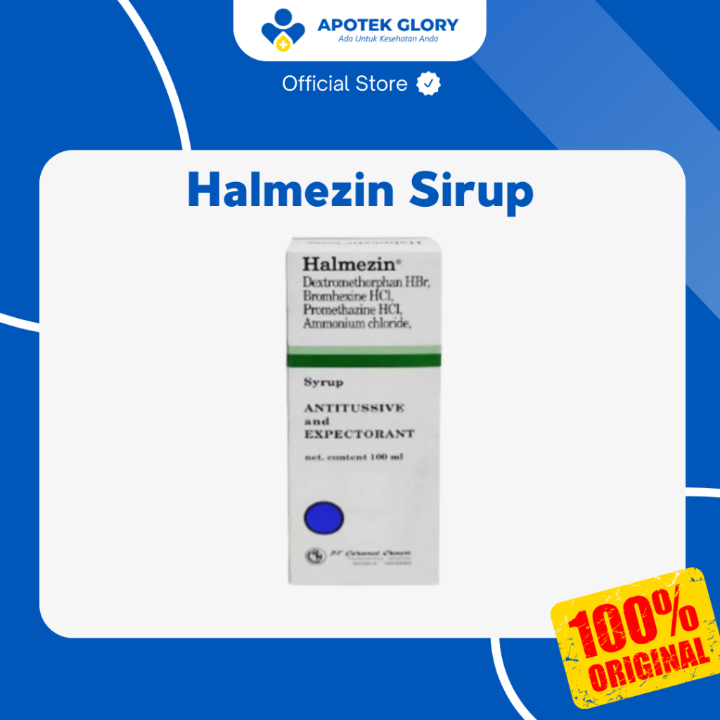 Jual Halmezin Syrup 100 Ml Botol Antitusif Ekspektoran | Shopee Indonesia