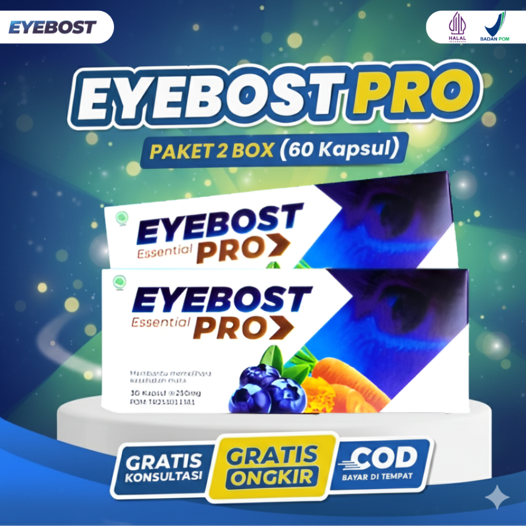 Jual Eyebost Pro 2 Box Suplemen Mata Vitamin Obat Mata Herbal Isi 60 ...