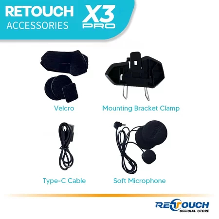 Jual RETOUCH X3 NEO INTERCOM BLUETOOTH| CALL | MUSIC SHARING + INTERCOM ...