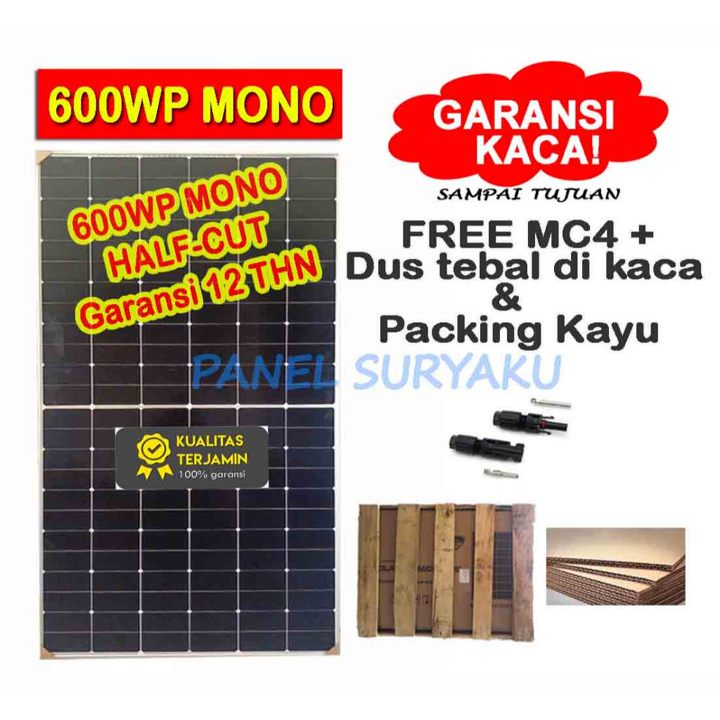Solar Panel Surya 600wp Mono Solar Cell 600wp Mono FREE MC4