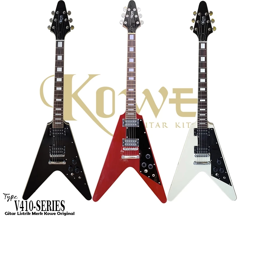 Gitar Kowe Elektrik Seri V410 SR Model V-Series