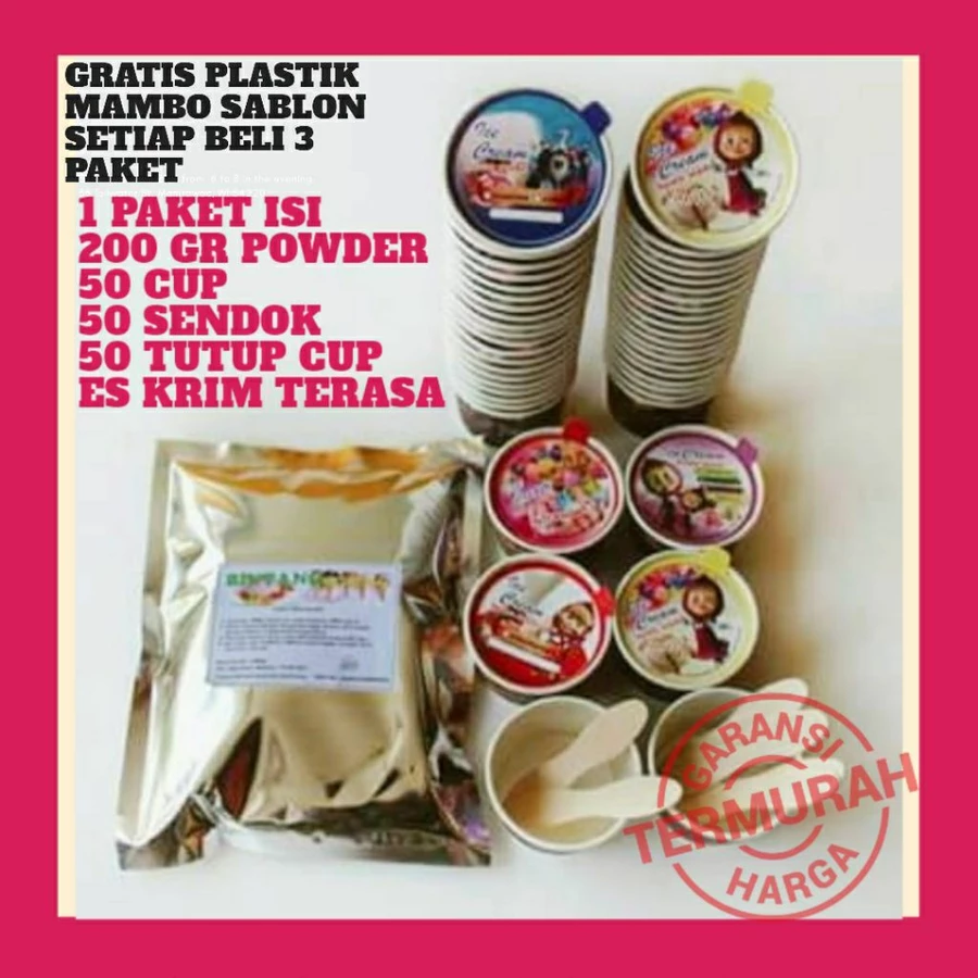 Paket Bubuk Es Krim