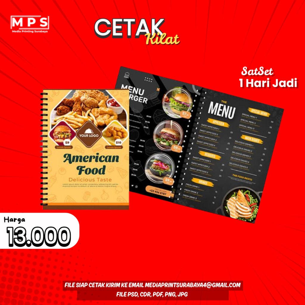 Jual CETAK BUKU MENU I MENU MEJA LAMINATING | Shopee Indonesia
