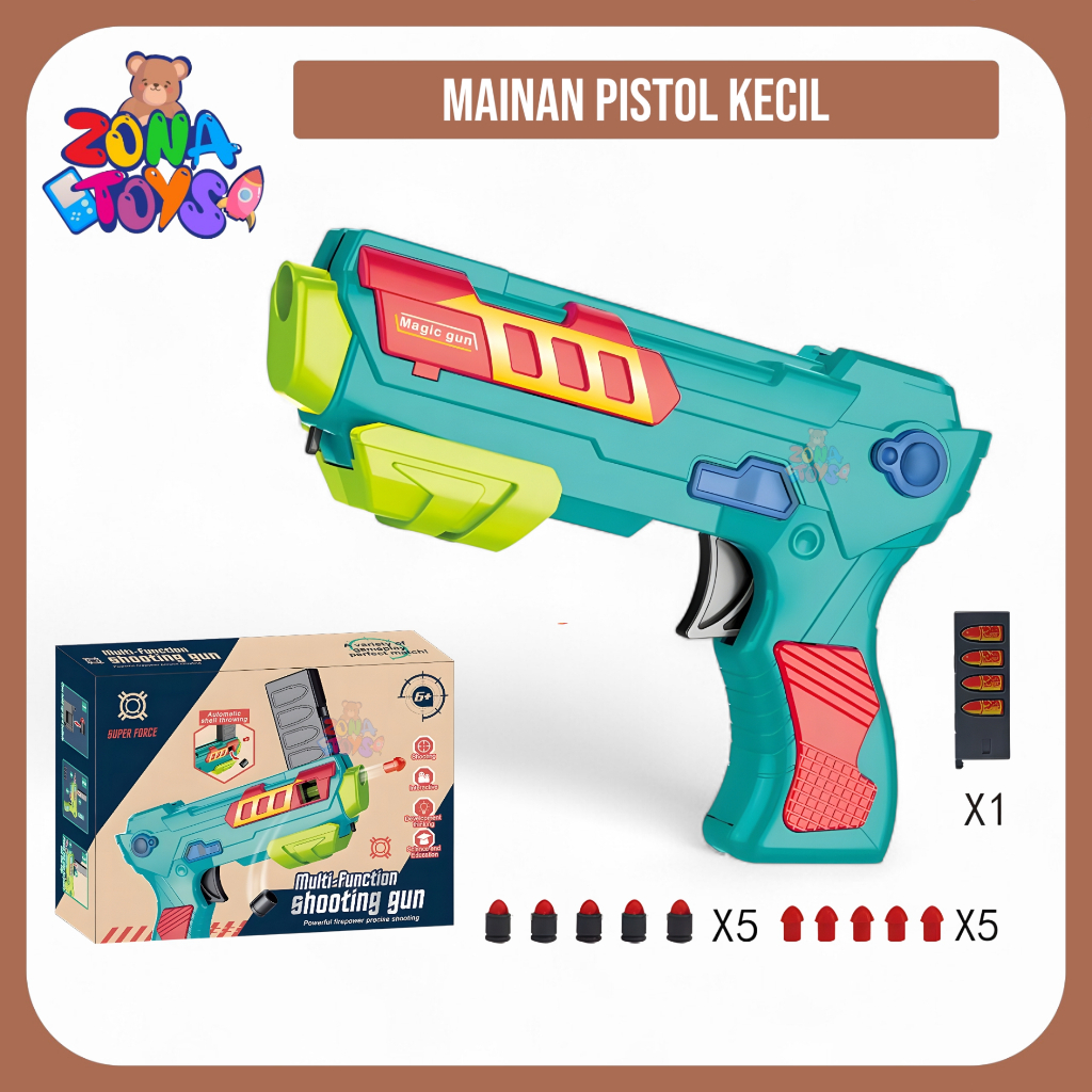 Jual Mainan Anak Pistol Mars Super Force Multi-Function Shooting Gun ...