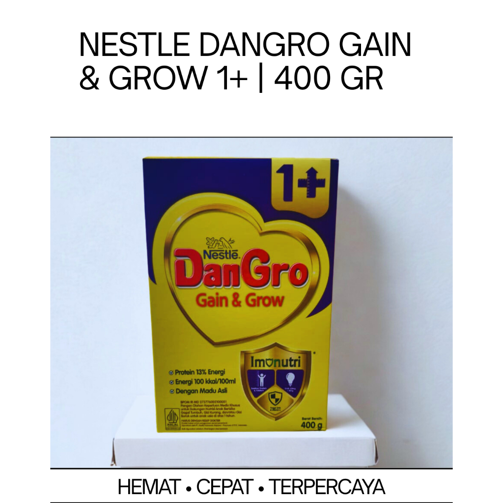 Jual NESTLE DANGRO GAIN & GROW 1+ | 400 GR | Shopee Indonesia