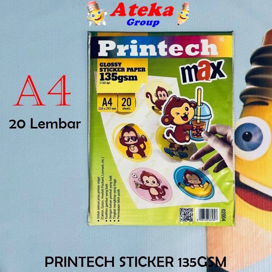 Jual PRINTECH STICKER GLOSSY PHOTO PAPER 135GSM | Shopee Indonesia