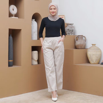 Long Pents Celana Wanita Panjang Korean Style Casual Haruka Long Pants Celana Korean Cotton