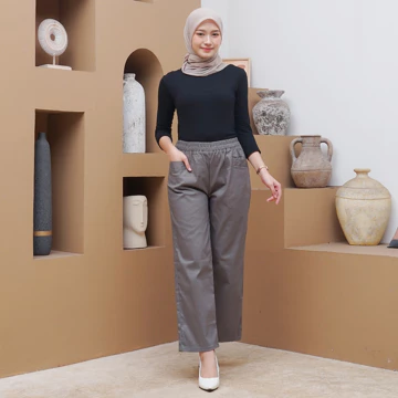 Long Pents Celana Wanita Panjang Korean Style Casual Haruka Long Pants Celana Korean Cotton