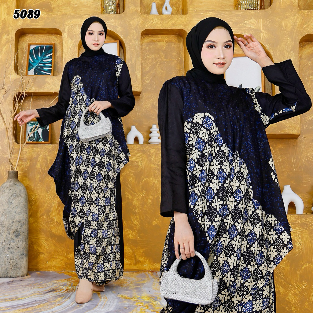 Jual A.K.A - One Set Setelan Rok Batik Viscose Limited Series Elegant ...