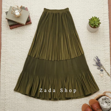 Lindi Skirt Rok Plisket Lidi Mayung Premium Rok Plisket Lidi 2 Susun Premium Rok Plisket Lidi