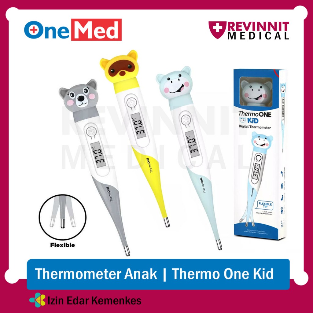 Jual ONEMED Digital Thermo ONE KID FLEXI Karakter Anak Bayi | Digital ...