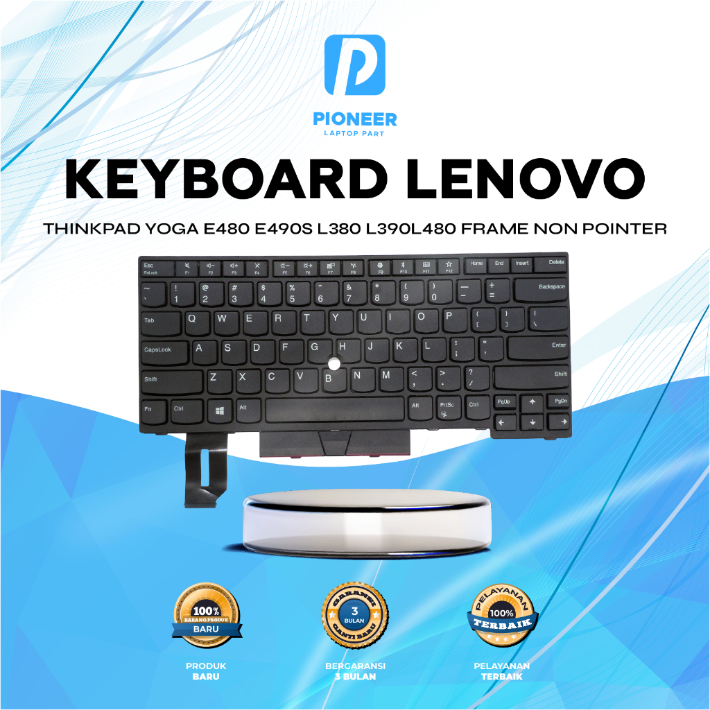 Jual Keyboard Lenovo Thinkpad Yoga e480 e490s l380 l390 l480 Frame Non ...