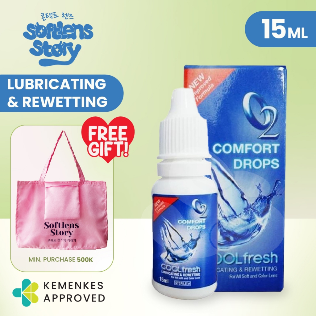 Jual O2 Comfort 15ml Eye Drops Tetes Softlens | Shopee Indonesia