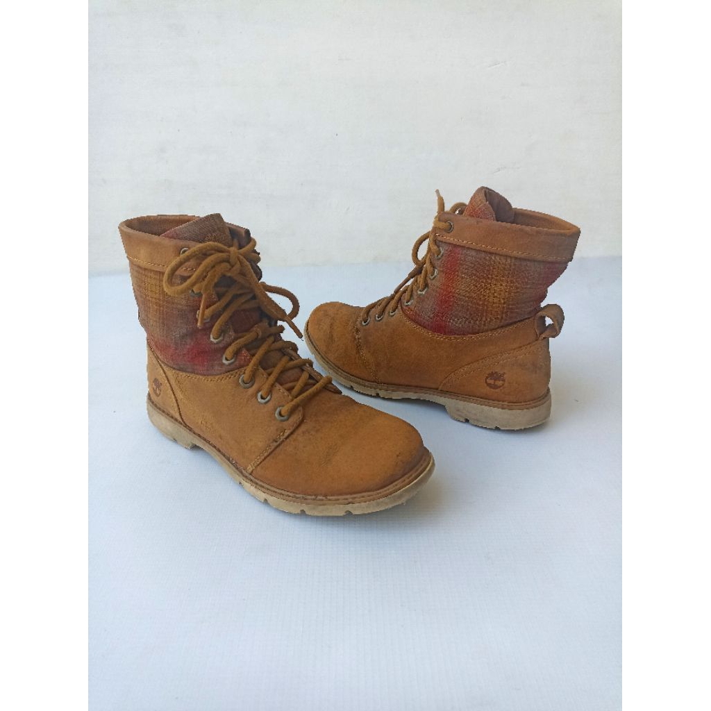 Jual Timberland x Pendleton leather boots Original | Shopee Indonesia