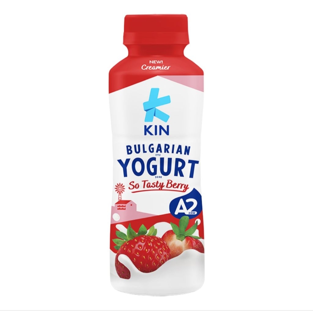 Jual Kin Bulgarian Yogurt Stroberi Pet 200 ml | Shopee Indonesia