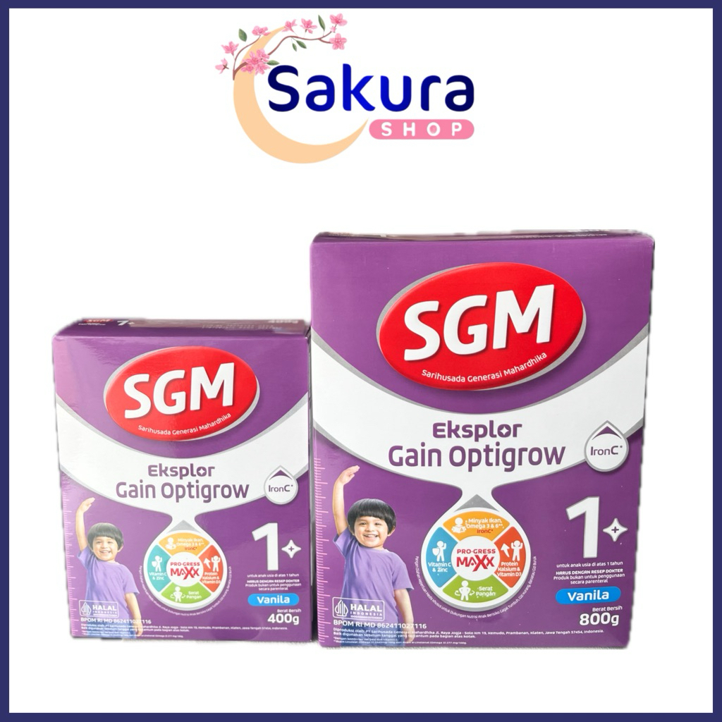 Jual SGM GAIN OPTIGROW 1+ 400gr 800gr | Shopee Indonesia