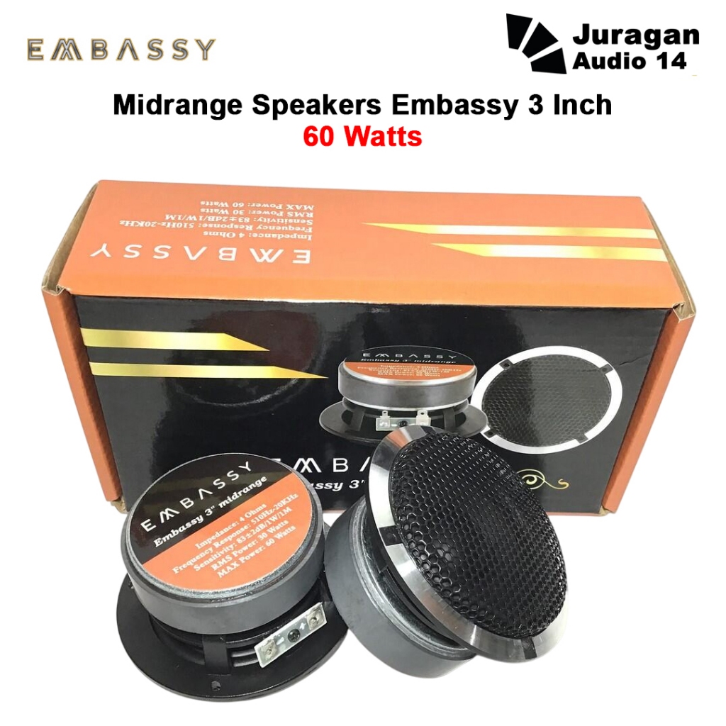 Jual Speaker Midrange 3 Inch Embassy 60W Max Power | Shopee Indonesia