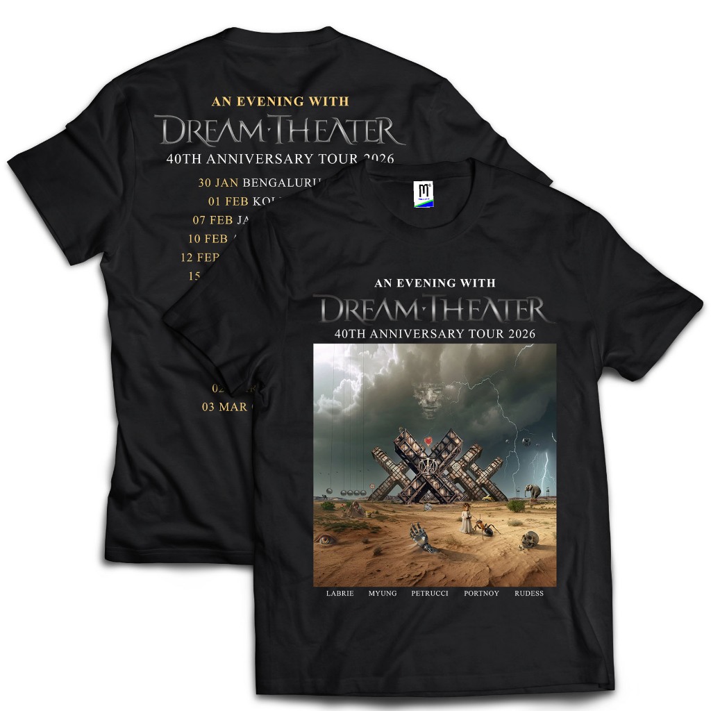 Jual T-Shirt Kaos DREAM THEATER - 40TH ANNIVERSARY TOUR 2026