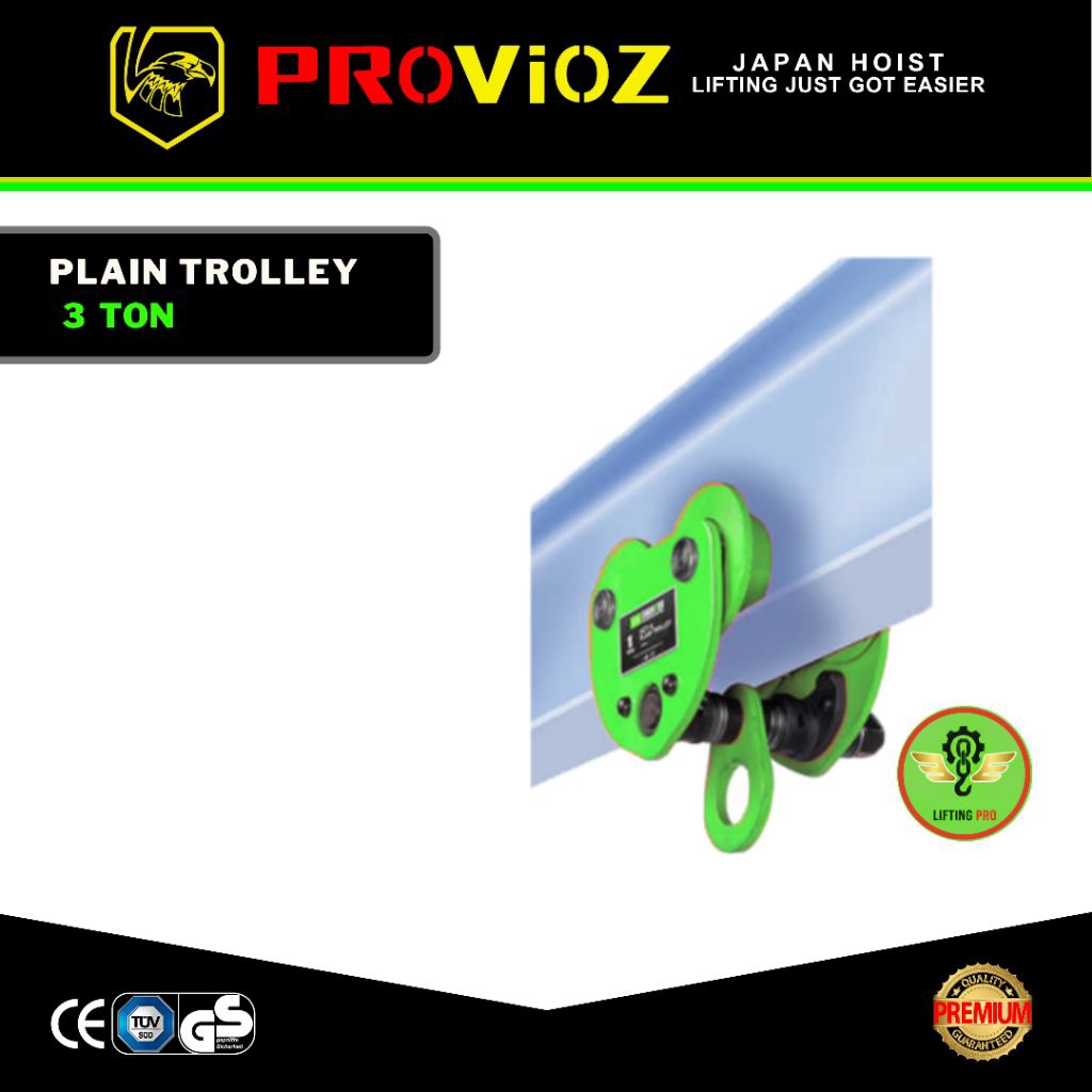 Jual PLAIN TROLLEY 3TON (WITHOUT CHAIN)/PROVIOZ Plain Trolley Trolley ...