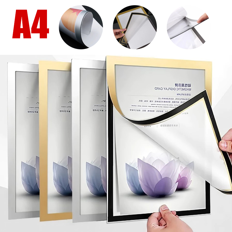 Jual Tempat Poster Magnetik Pvc A4 Stiker Dinding Wall Stiker Bingkai ...