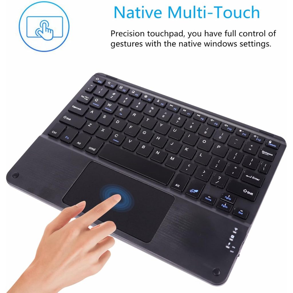 Jual Wireless Bluetooth Keyboard 10 Inch Portable Touch Keyboard ...