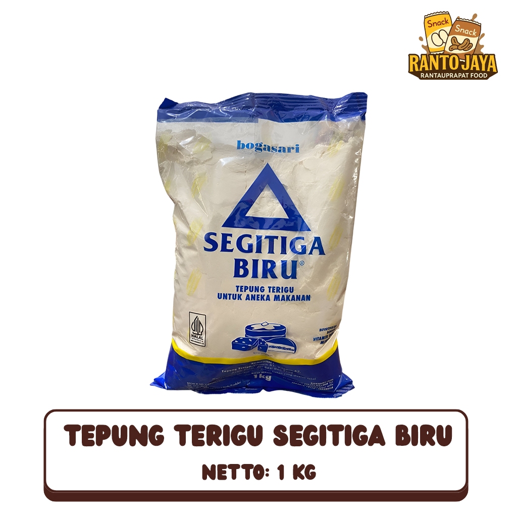 Jual Tepung Terigu Segitiga Biru 1 KG / Tepung Roti Kemasan | Shopee ...