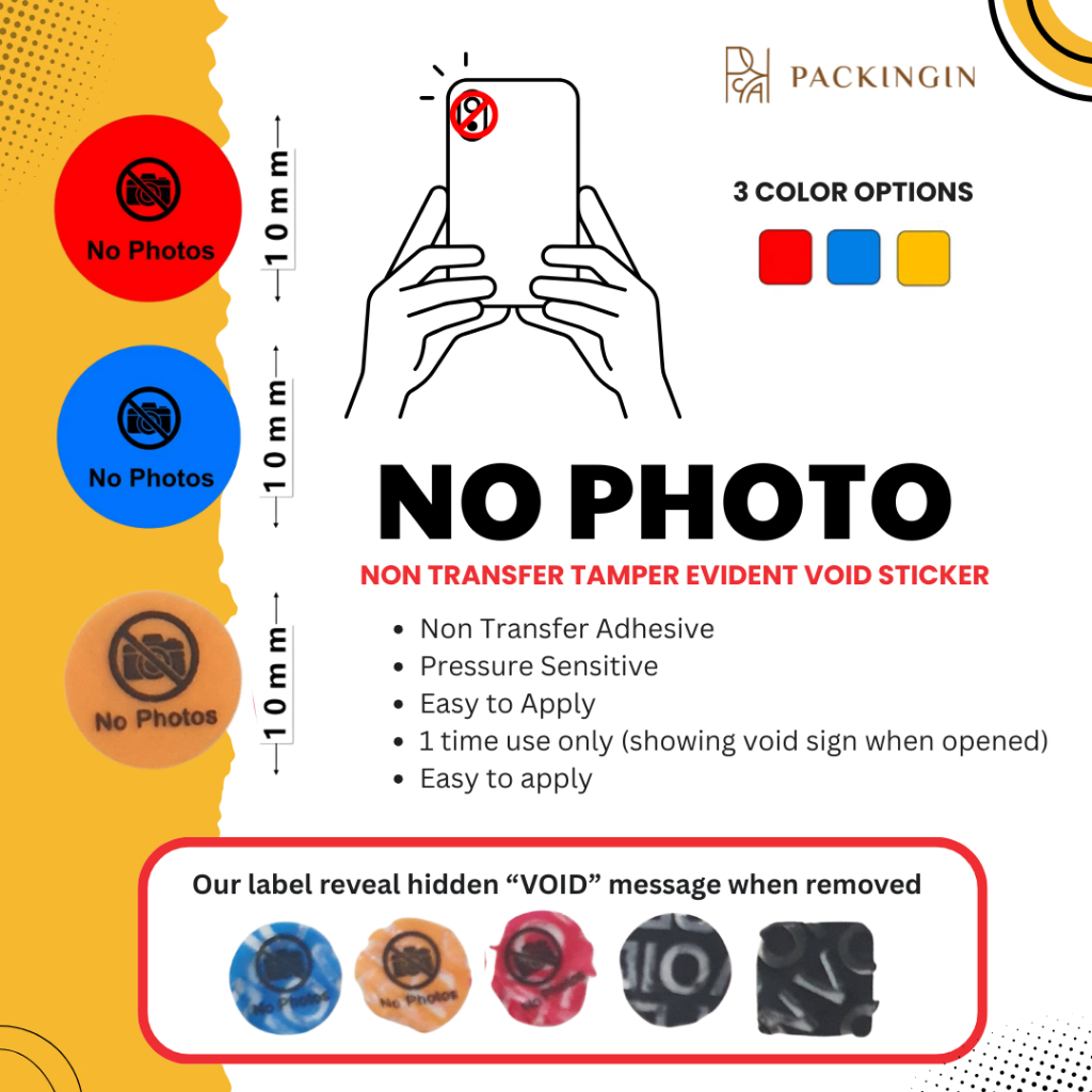 Jual NON TRANSFER TAMPER EVIDENT VOID STICKER - NO PHOTO sticker untuk ...