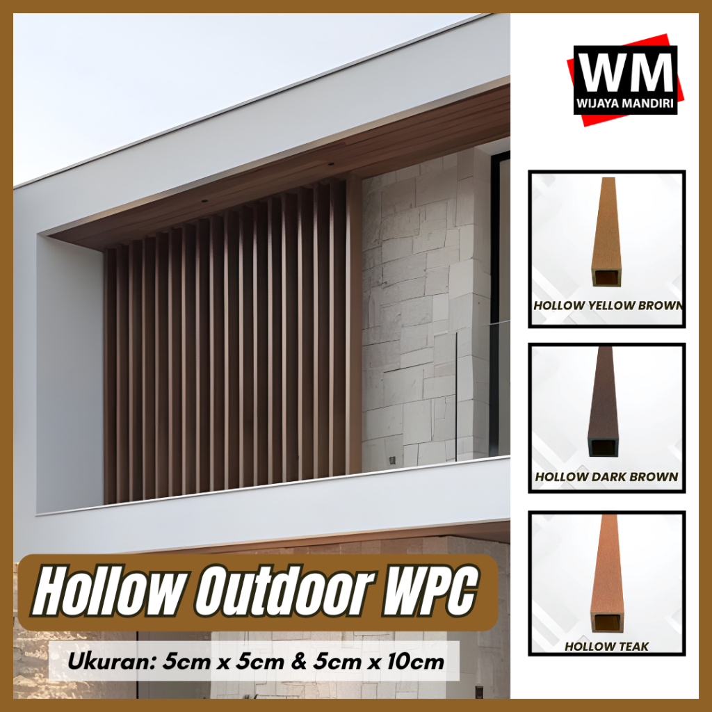 Jual Partisi Hollow WPC Outdoor / Kisi Kisi Pembatas Ruangan Panjang 2. ...