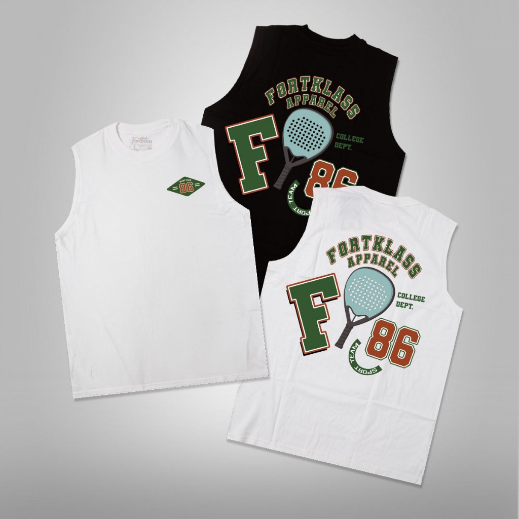 Jual Fortklass T-Shirt Kaos Singlet Oversize MOTION Kaos Tanpa Lengan ...