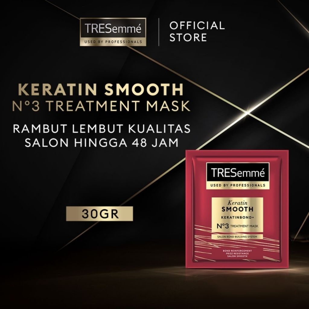 Jual TRESEMME KERATIN SMOOTH MASK SACHET 30gr tresemme masker sachet ...