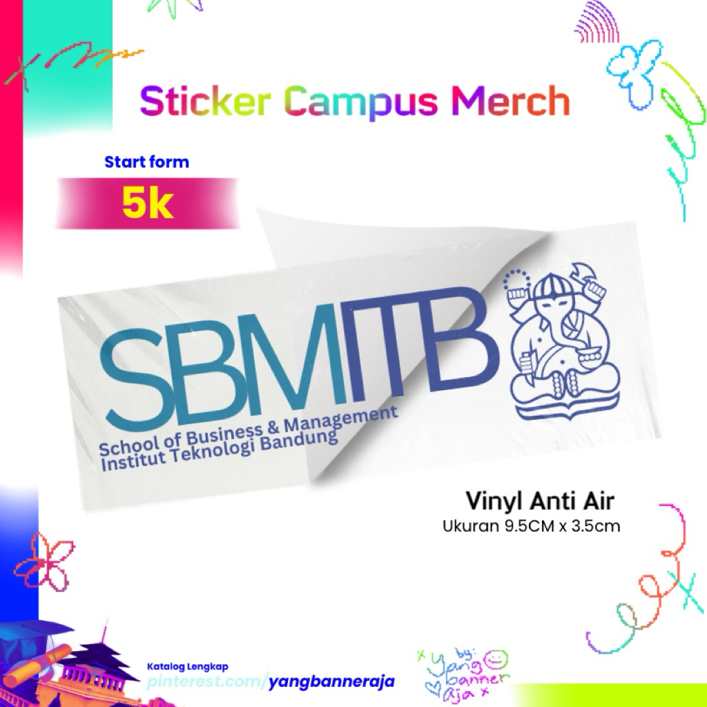 Jual [SEMUA JURUSAN] STICKER TRANSPARAN KAMPUS INSTITUT TEKNOLOGI ...