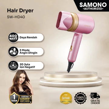 SAMONO Catokan Rambut Lurus Dengan LED Indicator Catokan Low Watt Catokan Rambut Profesional