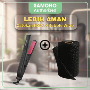 SAMONO Catokan Rambut Lurus Dengan LED Indicator Catokan Low Watt Catokan Rambut Profesional