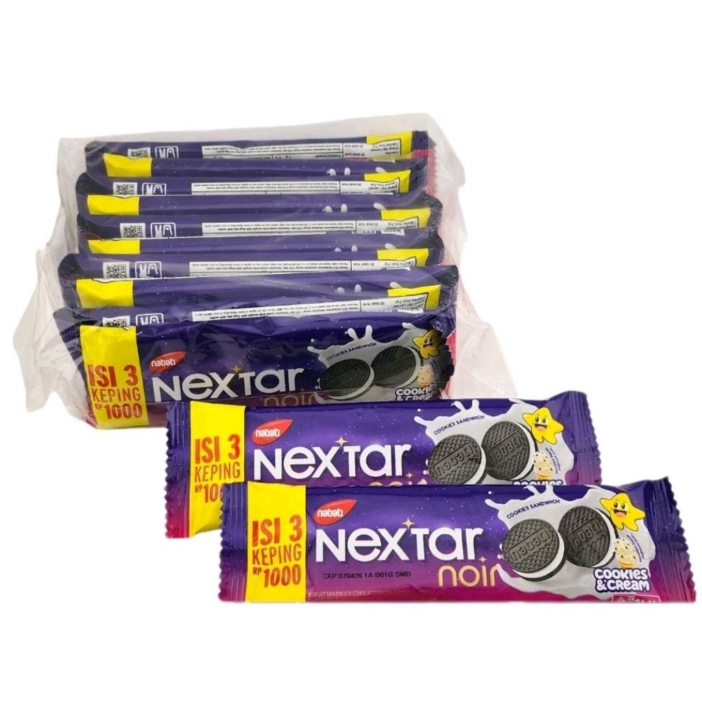 Jual NEXTAR NOIR COOKIES COKELAT | VANILA NETTO 10 PCS | Shopee Indonesia