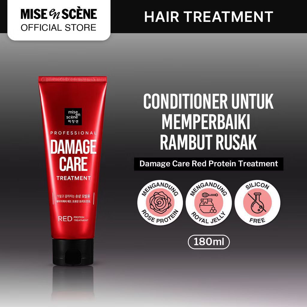 Jual READY & NEW mise en scene Damage Care Red Protein Treatment 180ml ...