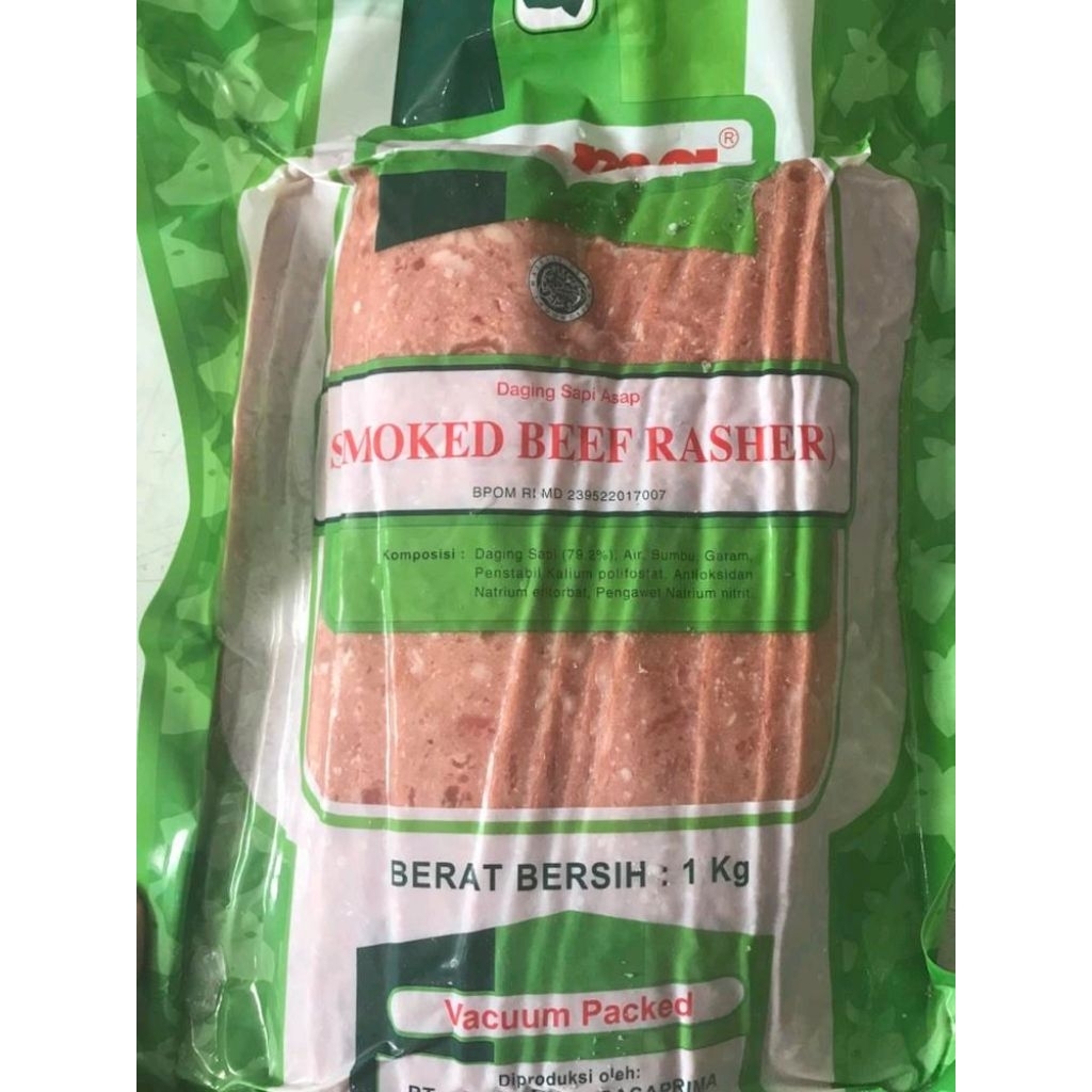 Jual Beef Rasher AROMA 1 kg | Shopee Indonesia