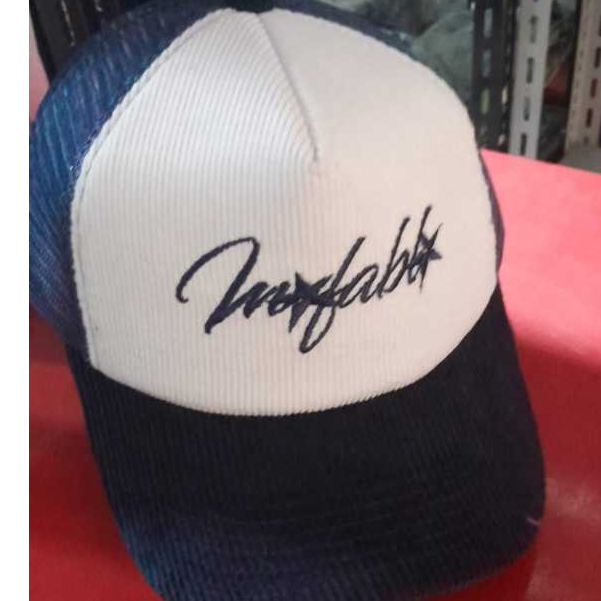 Jual Inefable Trucker Hat Script Blue Corduroy | Shopee Indonesia