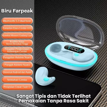 X55 TWS Bluetooth Wireless Nyaman Digunakan Earphone Bass Kencang Kualitas Jernih Dan Tahan Lama