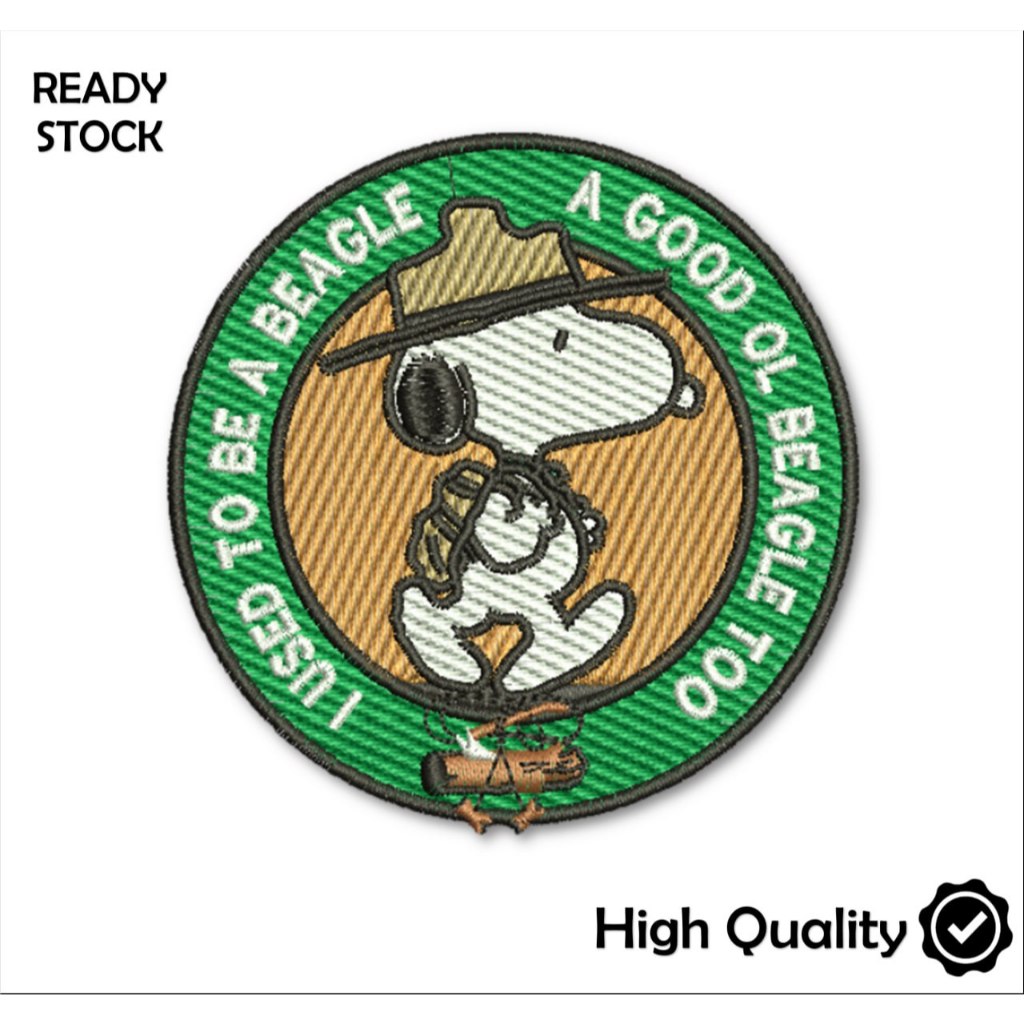 Jual EMBLEM PATCH BORDIR SNOOPY BEST QUALITY - BDS | Shopee Indonesia