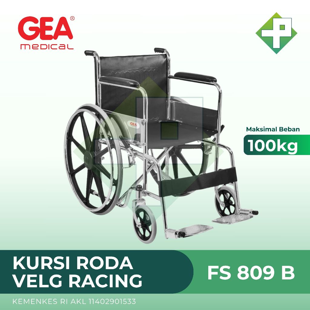 Jual GEA - Kursi Roda Velg Racing FS 809 B | Wheelchair | PENTALOGY ...