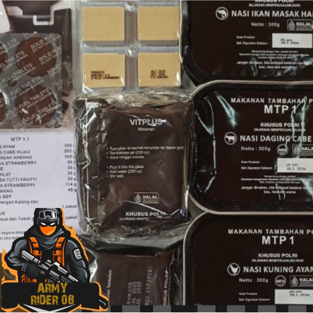 Jual MAKANAN CAMPING - Ransum MTP Polri (ex:31 JULI 2026) makanan ...