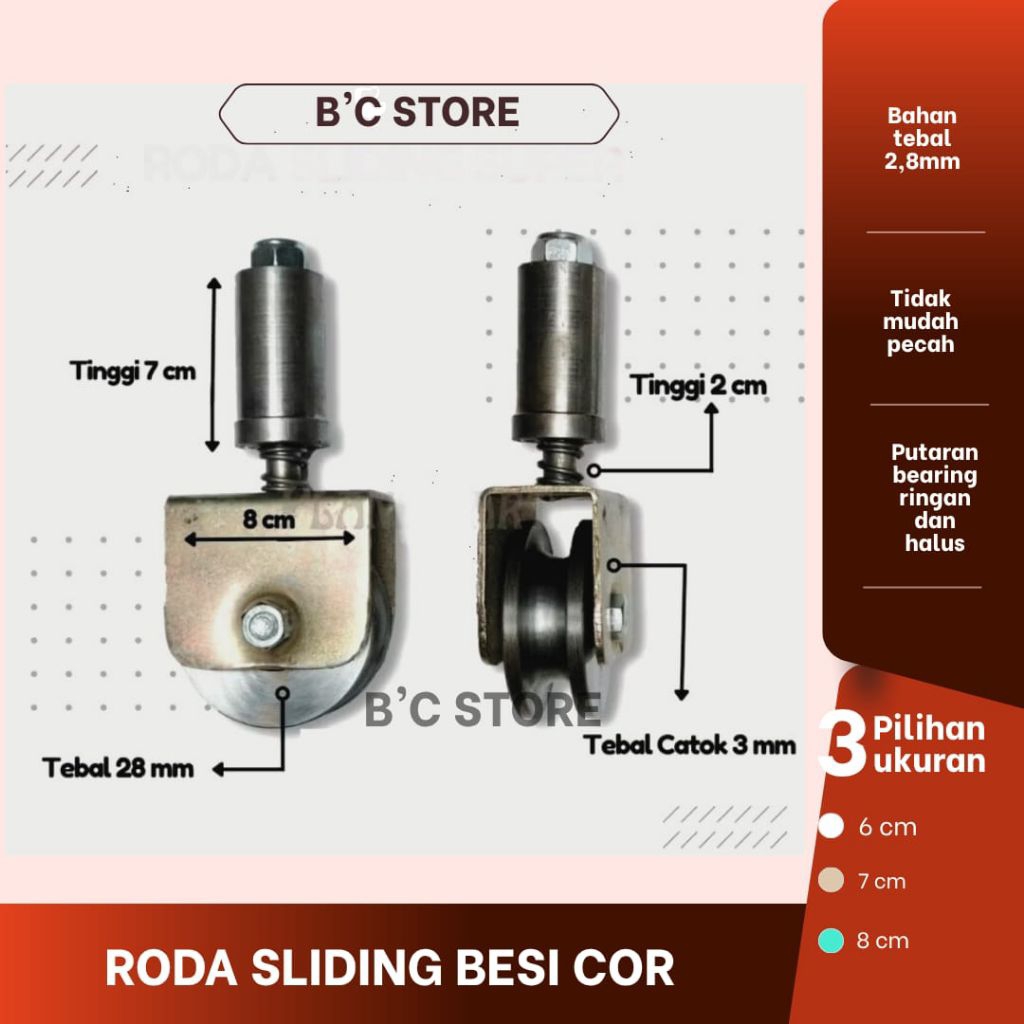 Jual RODA SLIDING PAGAR BESI COR SUPER ,RODA SLIDING REL TIKUNG ...
