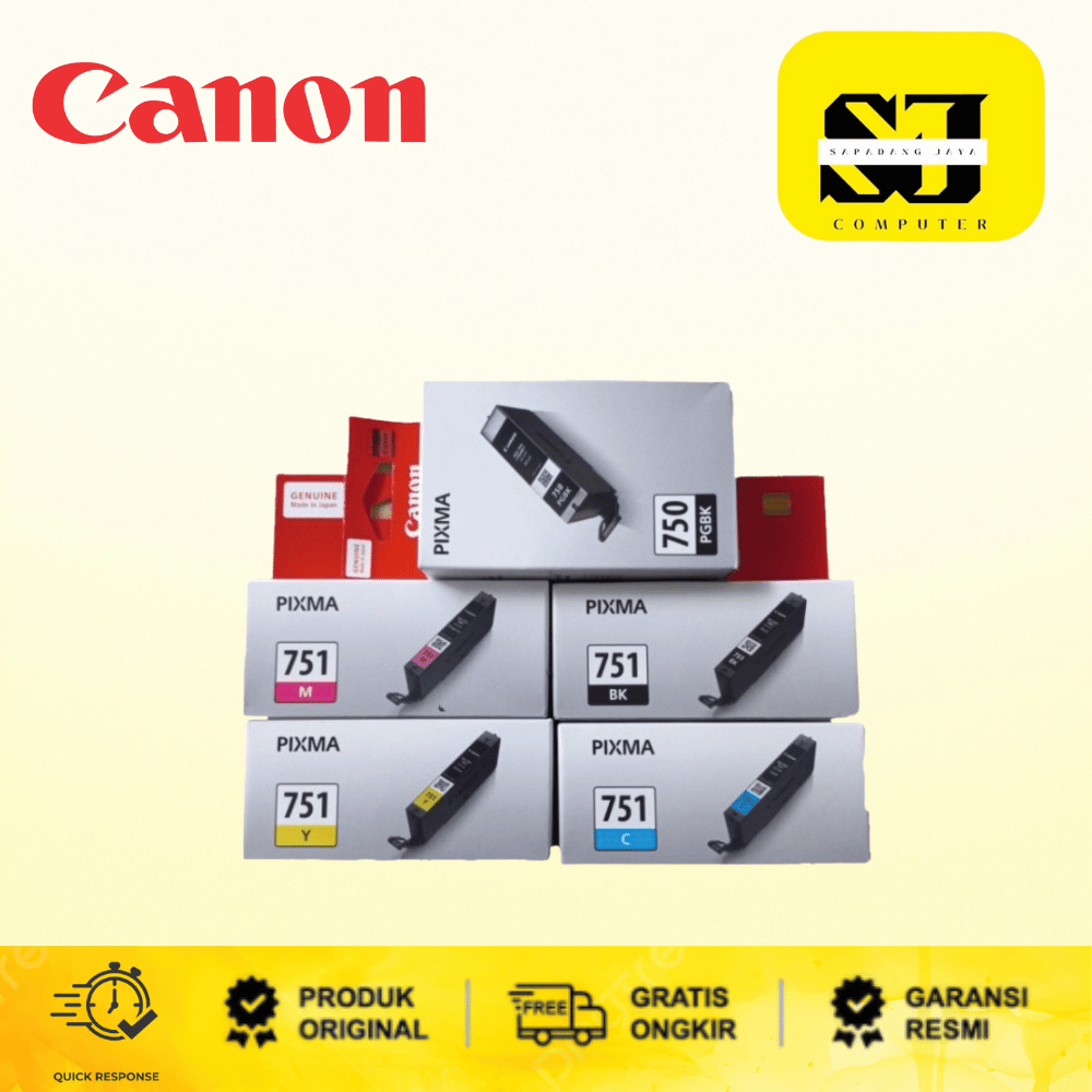 Jual Canon Tinta Pixma PGI-750PBGK CLI-751 Color Original DataScrip For ...