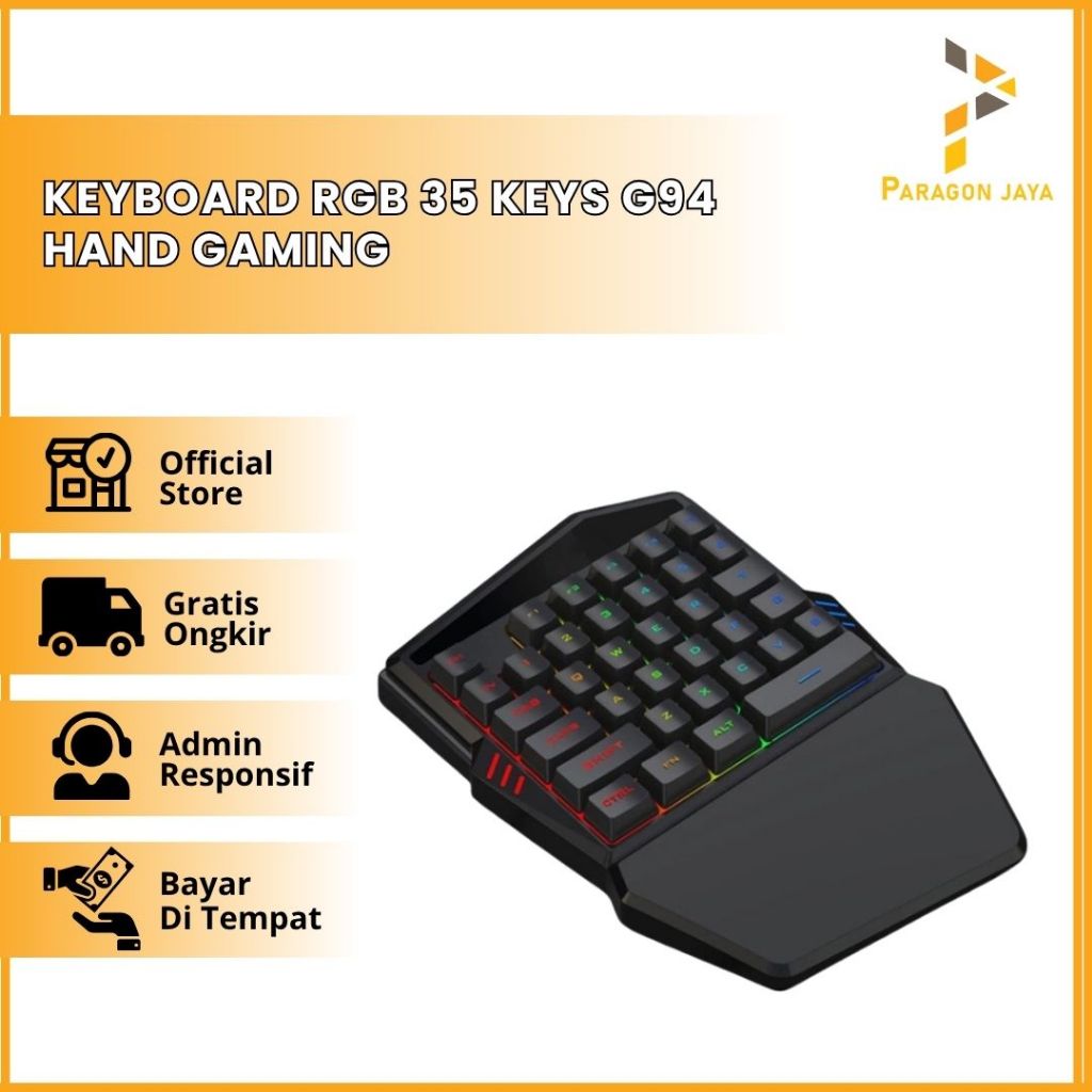 Jual Keyboard RGB 35 Keys G94 Hand Gaming Hp Android Game Single ...